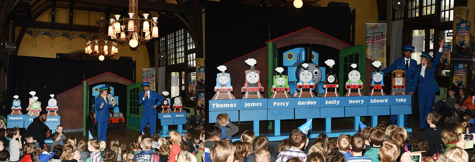 Haarlem, Nederland.25 februari 2015.Thomas de Stoomlocomotief verjaardag.